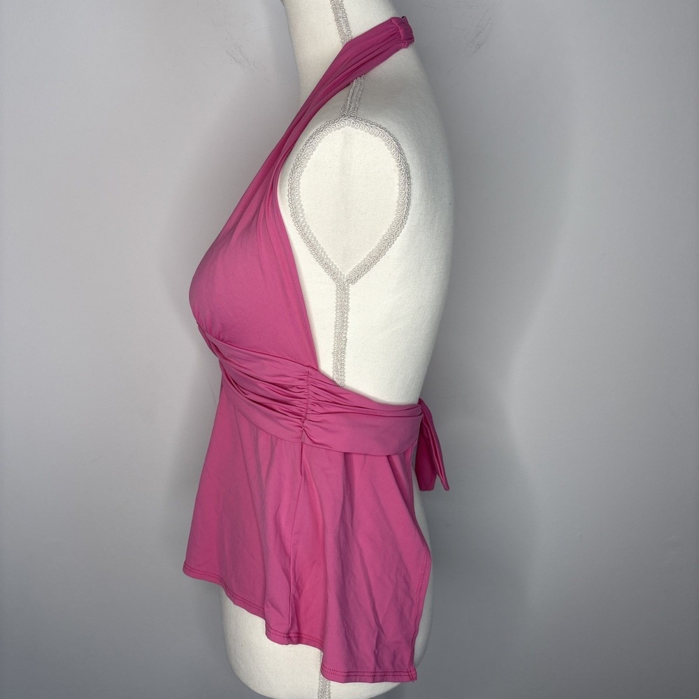 VTG Lauren Ralph Lauren True Y2K  Babydoll Halter Swim Top Open Back Festival - Picture 2 of 13